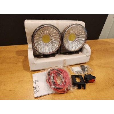Phares Antibrouillard DEL 4 Po avec Interrupteur et Ensemble de Câblage