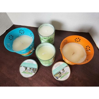 Lot de 4 Bougies à la Citronnelle pour Patio et Terrasse