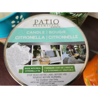 Lot de 4 Bougies à la Citronnelle pour Patio et Terrasse