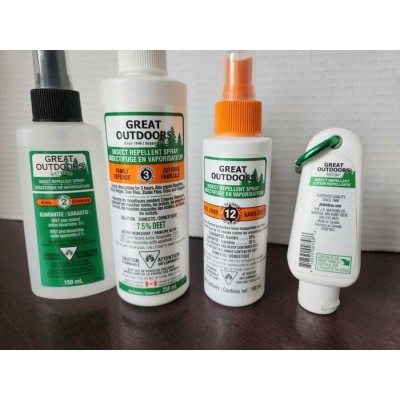 Lot de 4 répulsifs à insectes Great Outdoors Watkins – Adultes et enfants