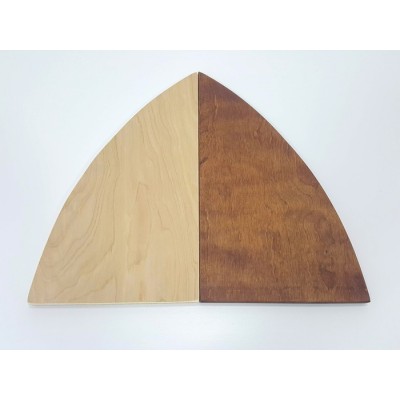 Ensemble de trois triangles en bois contreplaqué 13'' 3/4 x 8'' 1/2 x 5/8''