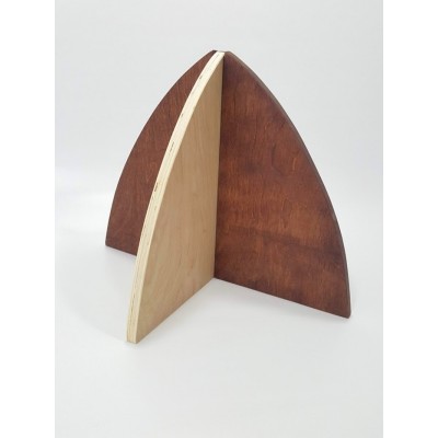 Ensemble de trois triangles en bois contreplaqué 13'' 3/4 x 8'' 1/2 x 5/8''