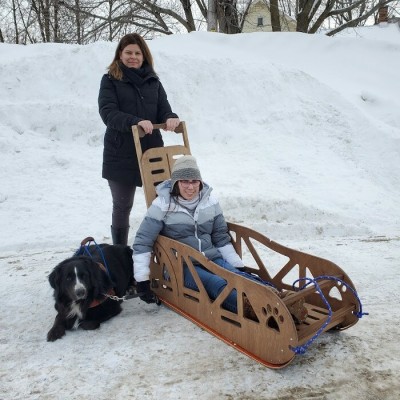 Traîneau 4 saisons adapté, inclusif et évolutif