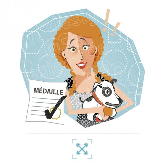 Médaille chien