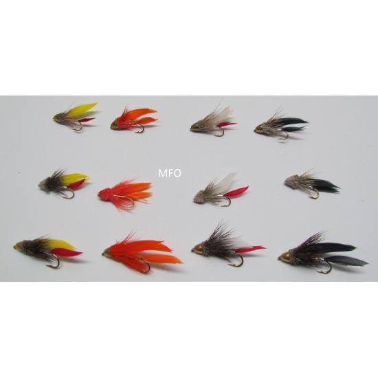 MFO-F22 12 Mouches  Muddler Minnow