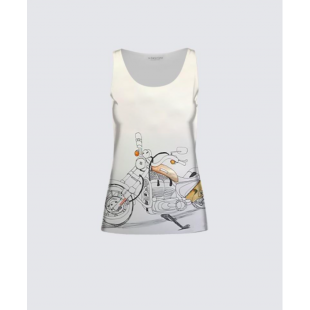 Camisole Femme-Moto-jaune