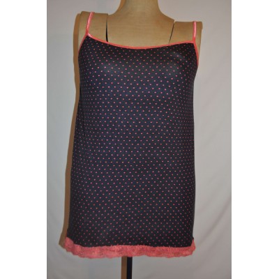 Camisole bleue à pois corail (prêt-à-partir)