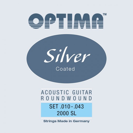 OPTIMA cordes ARGENT - guitare acoustique 10-43