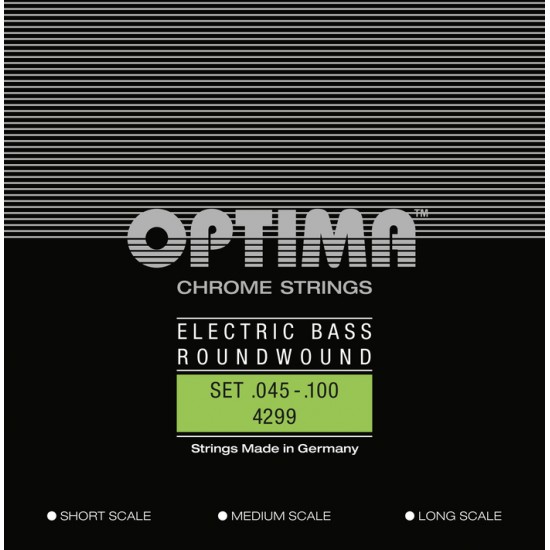 OPTIMA cordes CHROME - basse électrique 45-100