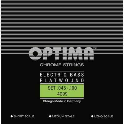 OPTIMA cordes FLATWOUND CHROME - basse électrique...