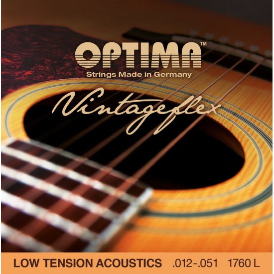 OPTIMA cordes VINTAGEFLEX - guitare acoustique 12-51