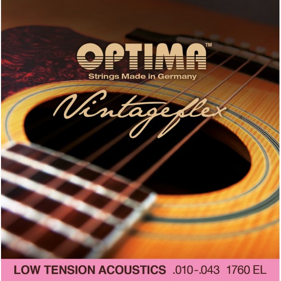 OPTIMA cordes VINTAGEFLEX - guitare acoustique 10-43