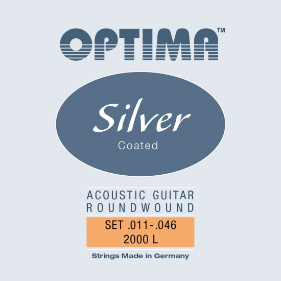 OPTIMA cordes ARGENT - guitare acoustique 11-46