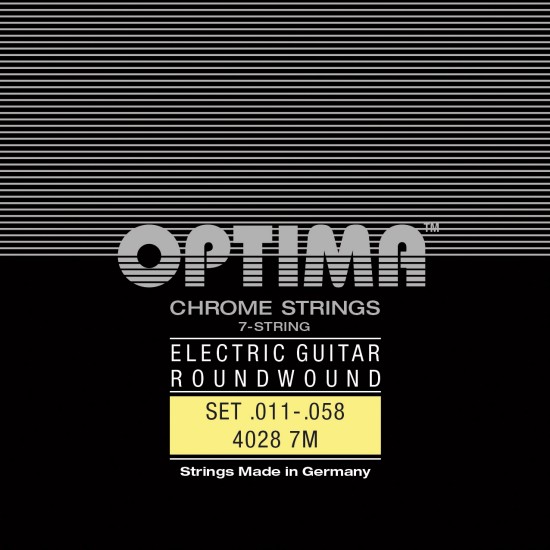 OPTIMA cordes CHROME - guitare électrique 7...