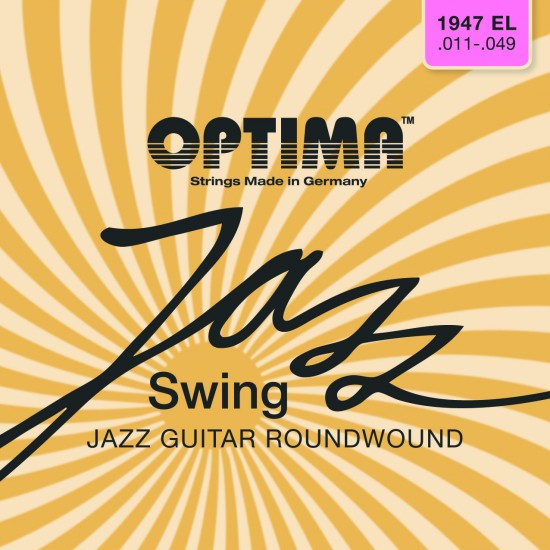 OPTIMA cordes JAZZ SWING CHROME - guitare électrique 11-49