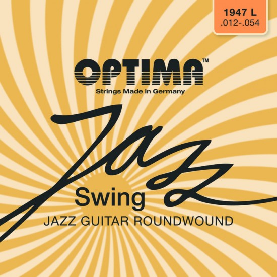 OPTIMA cordes JAZZ SWING CHROME - guitare électrique 12-54