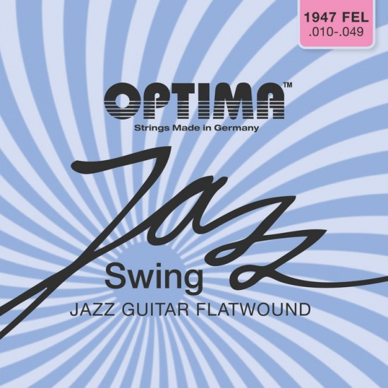 OPTIMA cordes JAZZ SWING FLATWOUND CHROME - guitare électrique 10-49