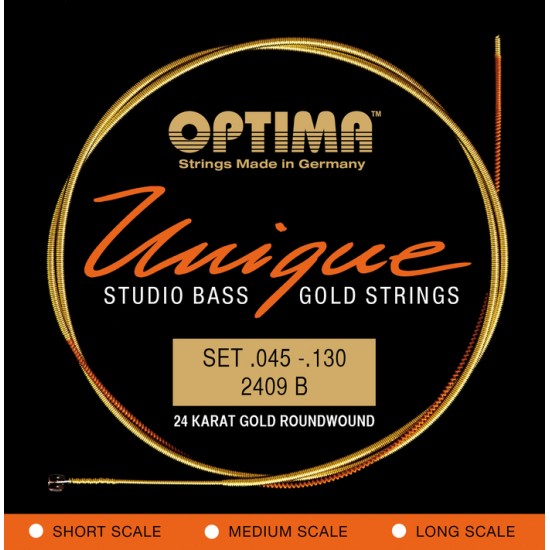 OPTIMA cordes UNIQUE OR 24 K - basse électrique 5...