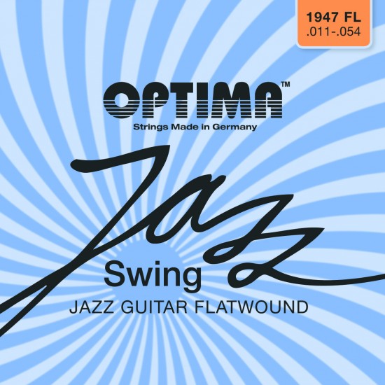 OPTIMA cordes JAZZ SWING FLATWOUND CHROME - guitare électrique 11-54