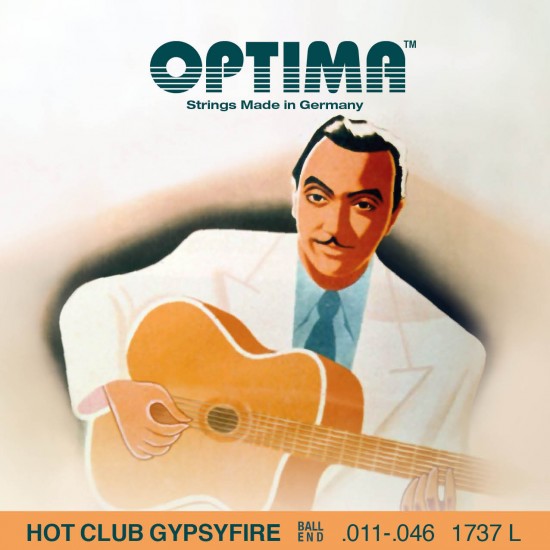 OPTIMA Manouche Guitarre HOT CLUB GYPSYFIRE - guitare acoustique manouche BALL END 11-46