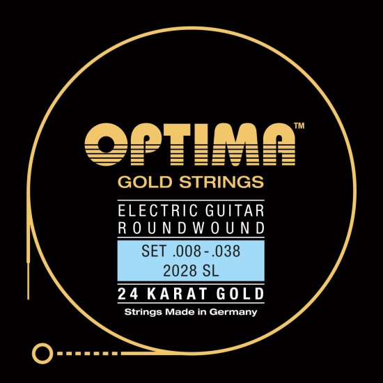 OPTIMA cordes OR 24 K - guitare électrique 8-38