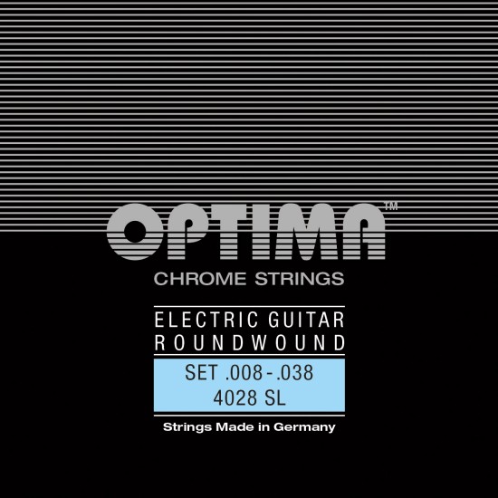 OPTIMA cordes CHROME - guitare électrique 8-38