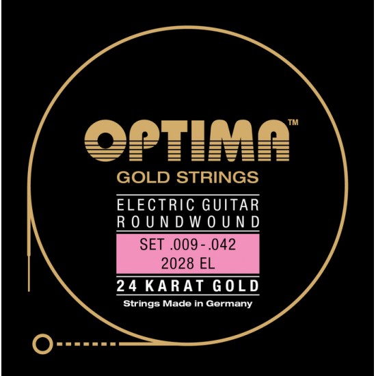 OPTIMA cordes OR 24 K - guitare électrique 9-42