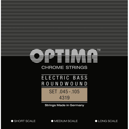 OPTIMA cordes CHROME - basse électrique 45-105