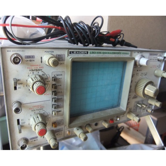 Leader LBO-516 100MHZ dual-trace oscilloscope .