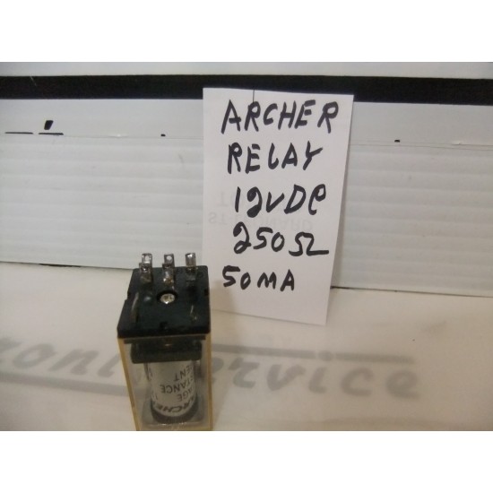 Archer 12VDC 250 ohms relais   .