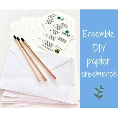 Ensemble DIY carte de papier ensemencé