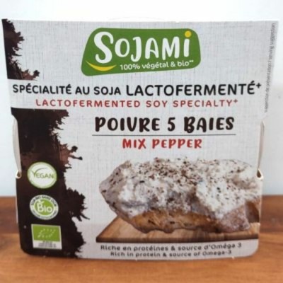Sojami Tartinade biologique - Poivre 5 baies125g