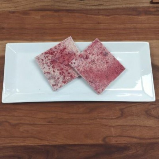 Carré chocolat blanc & framboise - 50g