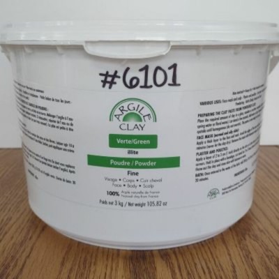 Argile verte en poudre fine 100g