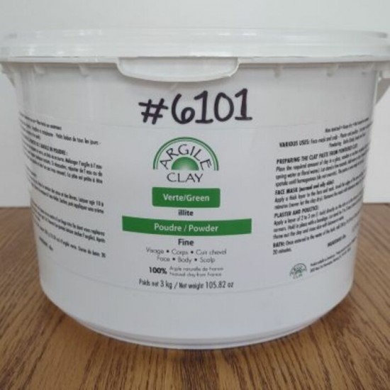 Argile verte en poudre fine 100g
