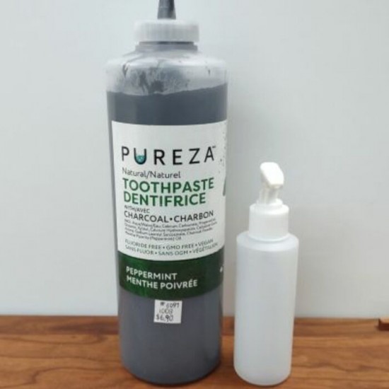 Pureza - Dentifrice menthe poivrée avec charbon vrac - 100g