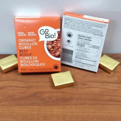 GoBio - Cubes de bouillon biologiques - Boeuf 66g