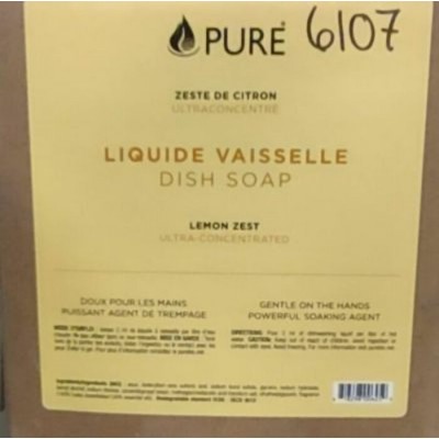 PURE - Savon vaisselle - Zeste de citron - Vrac...