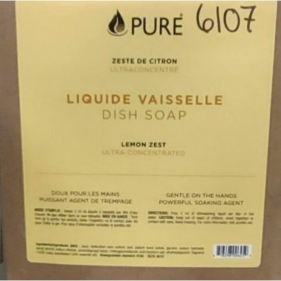 PURE - Savon vaisselle - Zeste de citron - Vrac 500ml