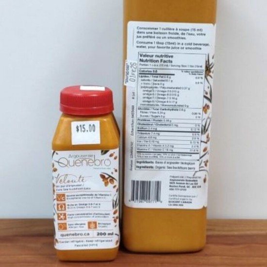 Velouté - Jus pur d'Argousier biologique - 200ml