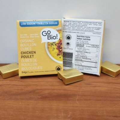 GoBio - Bouillon poulet bio en cube 54g