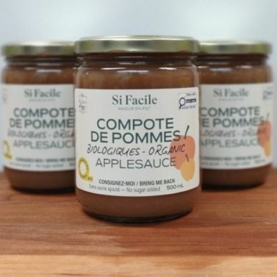 Si Facile - Compote de Pommes bio 500ml