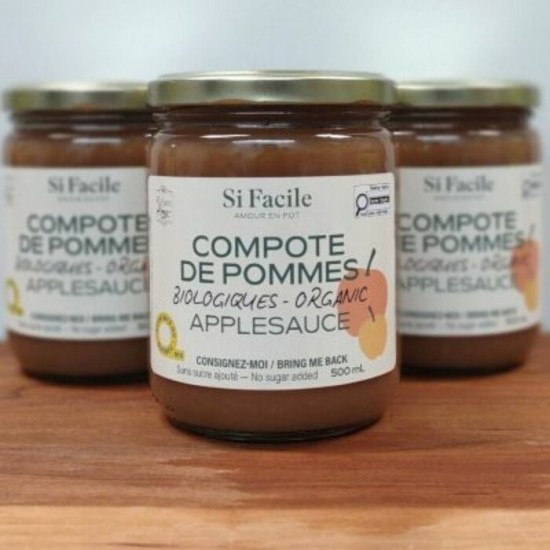 Si Facile - Compote de Pommes bio 500ml