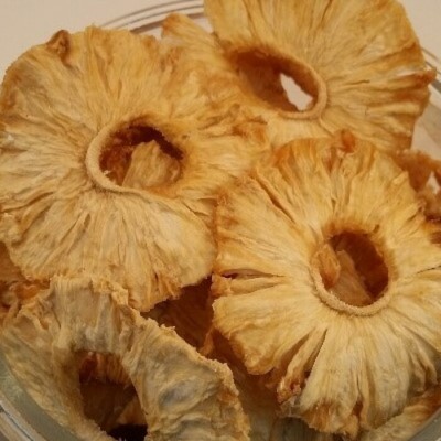 Ananas séchés en rondelles biologiques - 100gr