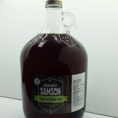 Sirop d'érable biologique - cruche de 3.8 litres