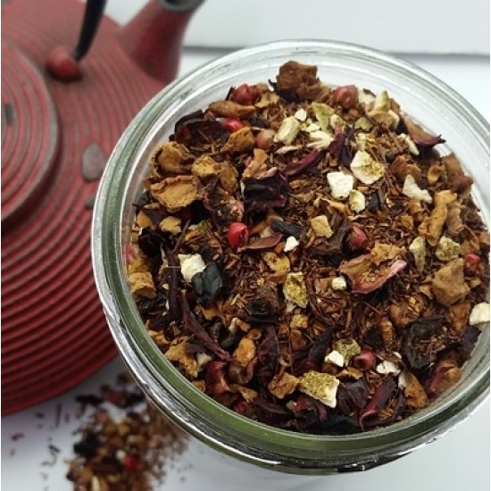 Tisane - Rooibos passion et abricot, biologique et équitable - 100gr