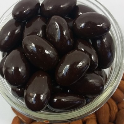 Amandes rôties au chocolat noir biologique 100g