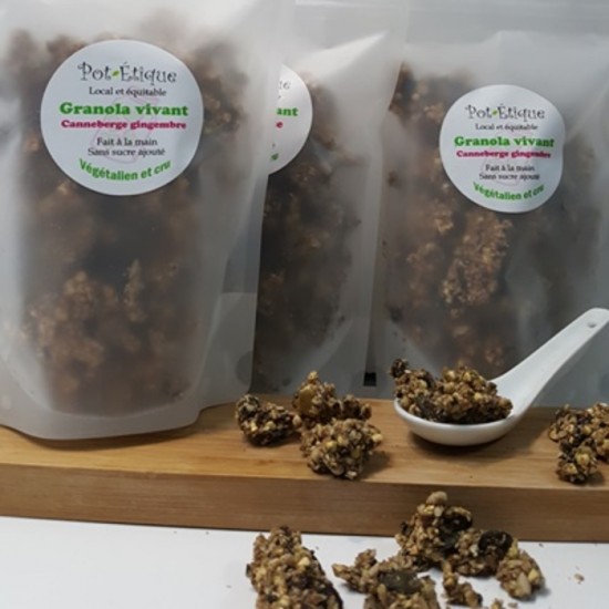 Granola canneberge gingembre sac 200gr