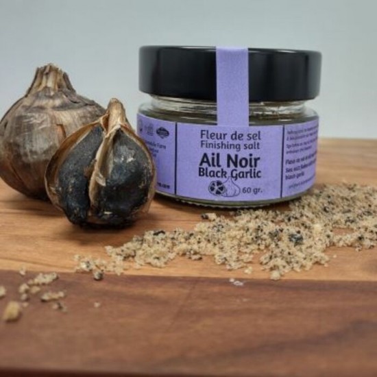 Fleur de sel à l'ail noir - 60g 