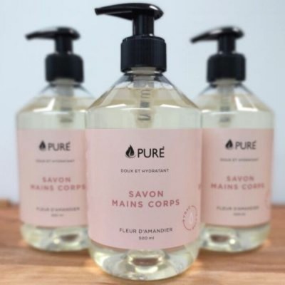 PURE - Savon Mains & Corps - Fleur d'Amandier 500...